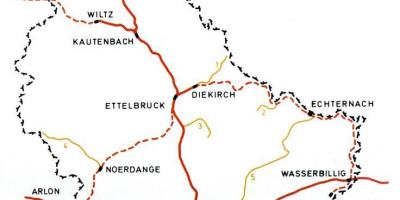 Карта на Луксембург железничката станица